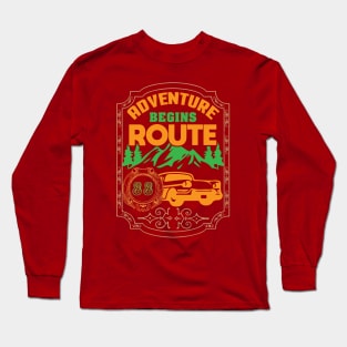 Adventure begins route Long Sleeve T-Shirt